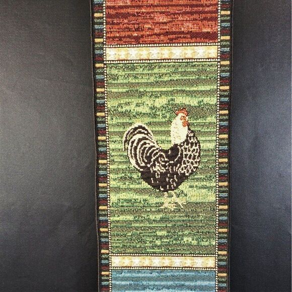 Rooster Bell Pull Kimble Hanging Wall Tapestry Farmhouse Chicken Barn Decor USA. - Picture 5 of 10